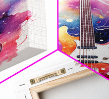 Load image into Gallery viewer, Electric Guitar Wall Art, Rock N Roll Decor, Graffiti Art, Splatter Art, Musician Gift Custom Guitar Art
