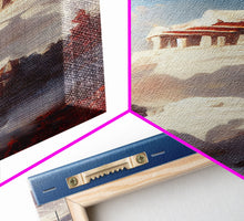 Carregar imagem no visualizador da galeria, Buddhist temple wall art, canvas print, abstract Tibetan temple wall decor, Buddhist home decor
