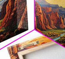 Load image into Gallery viewer, Canyon Wall Art, River Wall Print, Panoramic Art, Wall Art, Canvas Art, Landscape Art, Gift For Him, Rustic Wall Decor, Teen Boy Wall Art
