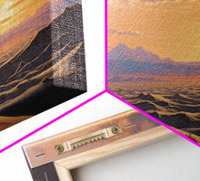 Load image into Gallery viewer, Desert Wall Art, Sunset Wall Print, Cowboy, Horse Art, Panoramic Art, Wall Art, Canvas Art, Landscape Art, Western Wall Decor, Gift For Men
