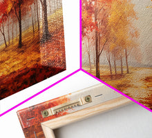 Carregar imagem no visualizador da galeria, Fall Decor, Beautiful Forest In Early Autumn, Landscape Framed Canvas Print Painting, Wall Art, Wall Decor, Autumn Decor, Farmhouse Decor
