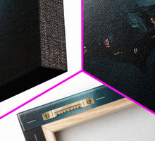 Cargar imagen en el visor de la galería, Cool Scifi Wall Art, Scifi Art, Framed Canvas Print, The Space Cruiser, Gull Wing Space Ship, Unique Art, Alien Wall Art
