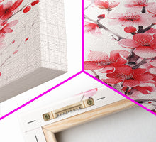 Cargar imagen en el visor de la galería, Cherry Blossom, Pink Flowers, Floral Wall Art, Nature Art, Canvas Print, Wall Art, Vertical Art, Housewarming Gift, Country Home Wall Art
