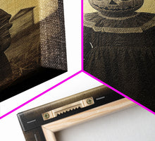 Load image into Gallery viewer, Creepy Wall Art, Horror Home Decor, Scary Wall Art, Spooky Halloween Canvas Print, Wall Art, Vertical Print, Home Decor, Wall Decor
