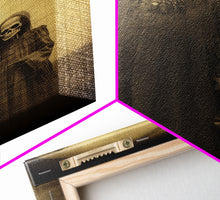 Load image into Gallery viewer, Skeleton Wall Art. Spooky Room Decor, Ghost Art Print, Gothic Wall Decor, Canvas Print, Wall Art, Vertical Print, Home Decor, Wall Decor
