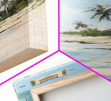 Carregar imagem no visualizador da galeria, Beach Wall Art, Palm Trees Wall Print, Seashore Wall Art, Tropical Art, Canvas Print, Wall Art, Vertical Art, Living Room Prints, Room Decor
