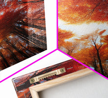 Carregar imagem no visualizador da galeria, Fall Wall Art, Trees Art Print, Nature Wall Art, Canvas Print, Wall Art, Vertical Art, Nature Lover Gift, Modern Office Art, Living Room Art
