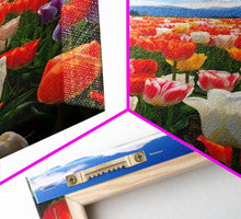 Load image into Gallery viewer, Tulips Wall Print, Flower Art Print, Vibrant Wall Art, Canvas Print, Wall Art, Vertical Art, Teacher Gift, Above Bed Decor, Office Prints
