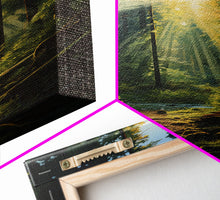 Carregar imagem no visualizador da galeria, Forest Wall Print, Trees Art Print, Sunset Canvas Print, Wall Art, Vertical Art, Landscape Print, Gift For Boss, College Dorm Decor
