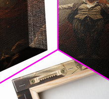 Load image into Gallery viewer, The Macabre Circus, Spooky Cursed Circus Act, Framed Canvas Print, Halloween Poster Art, Horror Prints, Victorian Circus Act
