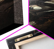 Carregar imagem no visualizador da galeria, Funny Raccoon Art, Framed Canvas Print Or Poster, Funny Halloween Art, Victorian Raccoon Oil Painting Portrait, Victorian Business Raccoon
