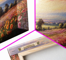 Load image into Gallery viewer, French Countryside Art, 3 Panel Art, Framed Canvas Prints, Extra Large Wall Art, Boho Minimalist Centerpiece Art, Huge Art Painting
