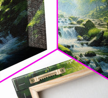Carregar imagem no visualizador da galeria, Forest Wall Art, Waterfalls Print, Landscape Print, Canvas Print, Set Of 3 Prints, Wall Art, 3 Piece Wall Art, Home Office Art, Office Decor
