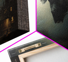 Cargar imagen en el visor de la galería, Cool Witch Art, The Flying Witch, Framed Canvas Print, Halloween Wall Art, Horror Prints, Halloween Decoration, Witch Print, Witchy Art
