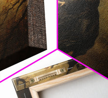 Load image into Gallery viewer, Cool Witch Art, The Flying Witch, Framed Canvas Print, Halloween Wall Art, Horror Prints, Halloween Decoration, Witch Print, Halloween Witch
