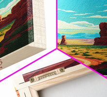 Carregar imagem no visualizador da galeria, Arches National Park Utah Travel Art, National Park Print, Minimalist Travel Art, Midcentury Modern Style Landscape Painting
