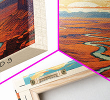 Carregar imagem no visualizador da galeria, Canyonlands National Park Utah Travel Art, National Park Print, Minimalist Travel Art, Midcentury Modern Style Landscape Painting
