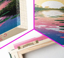 Carregar imagem no visualizador da galeria, Everglades National Park Florida Travel Art, National Park Print, Minimalist Travel Art, Midcentury Modern Style Landscape Painting
