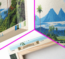 Carregar imagem no visualizador da galeria, American Samoa National Park, Panoramic Samoa Travel Art, National Park Print, Minimalist Travel Art, Midcentury Modern Style Landscape

