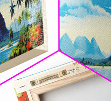 Carregar imagem no visualizador da galeria, American Samoa National Park, Panoramic Samoa Travel Art, National Park Print, Minimalist Travel Art, Midcentury Modern Style Landscape
