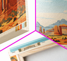 Carregar imagem no visualizador da galeria, Arches National Park, Panoramic Utah Travel Art, National Park Print, Minimalist Travel Art, Midcentury Modern Style Landscape
