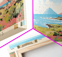 Cargar imagen en el visor de la galería, Channel Islands National Park Panoramic California Travel Art, National Park Print, Minimalist Travel Art, Midcentury Modern Style Landscape
