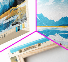 Load image into Gallery viewer, Gates Of The Arctic National Park Panoramic Alaska Travel Art, National Park Print, Minimalist Travel Art, Midcentury Modern Style Landscape
