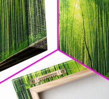 Carregar imagem no visualizador da galeria, Beautiful Photographic Panoramic of Arashiyama Bamboo Grove Kyoto Japan, Framed Canvas Print, Landscape Photography, Landmark Art
