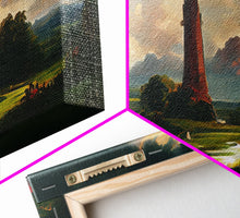 Load image into Gallery viewer, The Dark Tower, Ready To Hang Canvas Print, Panoramic Art, High Fantasy Concept Art
