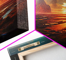 Load image into Gallery viewer, Ocean At Sunset, Lakehouse Wall Decor, 3 Piece Canvas Decor, 3 Piece Wall Art, Ready To Hang Canvas Prints
