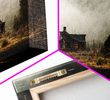 Carregar imagem no visualizador da galeria, Abandoned Ghost Town, Wild America, 3 Piece Wall Art, Ready To Hang Canvas Print, Cool Living Room Wall Art Decor
