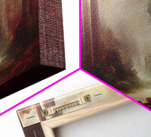 Load image into Gallery viewer, Hazy Forest Fantasy Art, Ready To Hang Canvas Print, Panoramic Art, Fog Covered Forest High Fantasy RPG Concept Art
