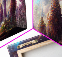 Load image into Gallery viewer, RPG Art, High Fantasy Forest Wall Art, Ready To Hang Canvas Print, Panoramic Art, Fantasy RPG Concept Art
