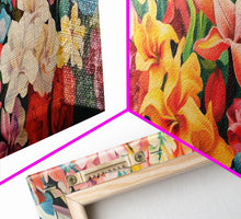 Carregar imagem no visualizador da galeria, Cabin In The Woods, Lakehouse Decor, Framed Canvas Print, Fall Decor, Autumn Art, Home Decor, Gift Idea, Living Room Wall Art
