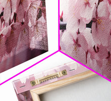 Cargar imagen en el visor de la galería, Cherry Blossoms In The Spring, Framed Canvas Print, Photography Print, Panoramic Wall Art, Above Sofa Decor
