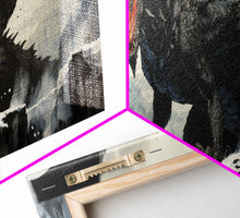 Load image into Gallery viewer, Dragon Painting, Framed Canvas Print, Dragon Art, Fantasy Art, Fantasy Painting, Watercolor Dragon Painting, Art Print
