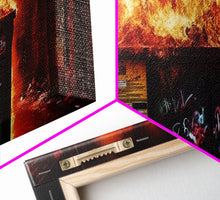 Load image into Gallery viewer, A Dumpster Fire, Panoramic Canvas Print, Wall Art, Living Room Wall Art
