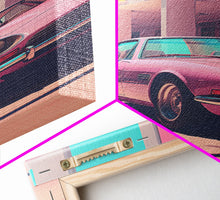 Cargar imagen en el visor de la galería, Classic Car Wall Art, Retro Art, Canvas Print, Wall Hanging, Portrait Art, Car Wall Art, Realtor Thank You, Apartment Wall Decor, Office Art
