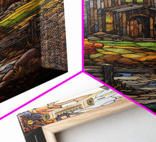 Carregar imagem no visualizador da galeria, Farm House Art, Abstract Art, Fall Art, Canvas Print, Wall Hanging, Portrait Art, Family Gift, Home Decor Prints, Ranch House Decor
