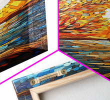 Carregar imagem no visualizador da galeria, Abstract Art, Tree Wall Art, Ocean Wall Art, Sunset, Canvas Print, Wall Hanging, Portrait Art, Nature Print, Office Decor, Entryway Prints
