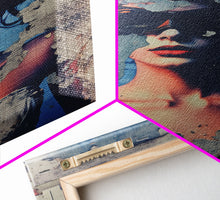 Carregar imagem no visualizador da galeria, Abstract Portrait, Portrait Painting, Abstract Art Print, Canvas Print, Wall Hanging, Portrait Art, Bedroom Teen Girl Art, Bedroom Prints
