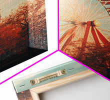 Carregar imagem no visualizador da galeria, An Abandoned Ferris Wheel, Frames Canvas Print, Liminal Spaces, Abandoned Photography Wall Art Fine Art Print
