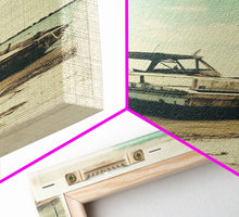 Load image into Gallery viewer, Boat Wall Art, Beach Wall Art, Coastal Wall Art, Canvas Print, Wall Hanging, Portrait Art, Home Wall Decor, Office Wall Art, Unique Gift
