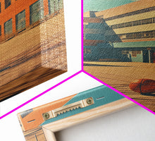 Carregar imagem no visualizador da galeria, An Abandoned 1970s High School, Photography Print, Framed Canvas Print, Back To School, Liminal Art
