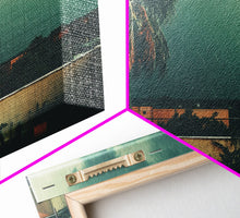 Carregar imagem no visualizador da galeria, A Miami Rain Storm, Framed Canvas Print, Liminal Art, Liminal Spaces, Framed Wall Art, Game Room Decor, Dark Moody Art
