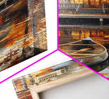 Carregar imagem no visualizador da galeria, Canoe on the Lake, Lake House Decor, Framed Wall Art Canvas Print, Fall Decor, Seasonal Decor, Holiday Decor Gift
