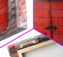 Cargar imagen en el visor de la galería, Change3 Indian Wall Art, Colorful Indian Doors, Framed Canvas Print, Painting Print, Traditional Hindu Architecture, Ready To Hang
