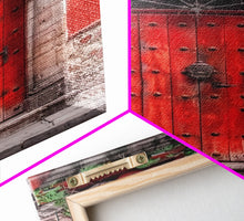 Cargar imagen en el visor de la galería, Change1 Mexican Wall Art, Framed Canvas Print, Old Town Mexico Architecture Wall Art, Framed Art
