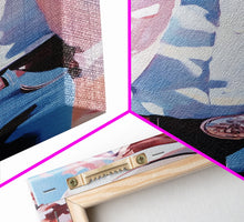 Load image into Gallery viewer, Cowboy Christmas Art Framed Canvas Print, Minimalist Holiday Decor Perfect Seasonal Gift Idea Wall Art 2024
