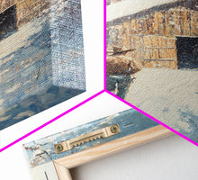 Load image into Gallery viewer, Cowboy Walking in Snow Scene Framed Canvas Print - Moody Landscape Art for Winter Home Decor 2024 Rustic Winter Wall Art
